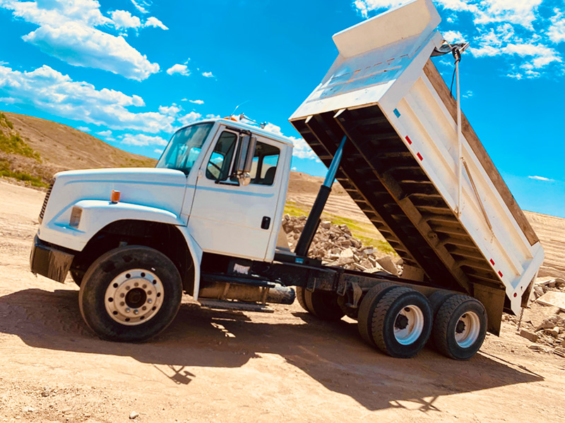 Double A Plumbing Dump Truck