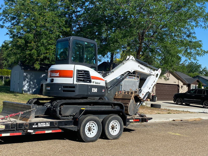 Double A Plumbing Mini Track Hoe
